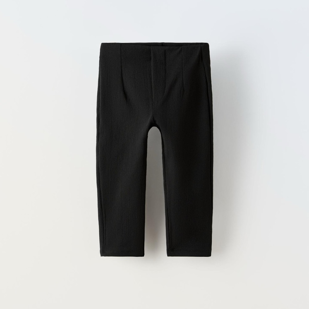 New with tags Zara girls black capri stretchy pants sz 10